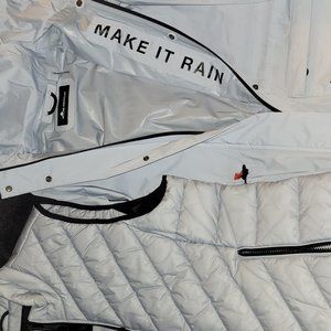 Moose knuckle raincoat with vest